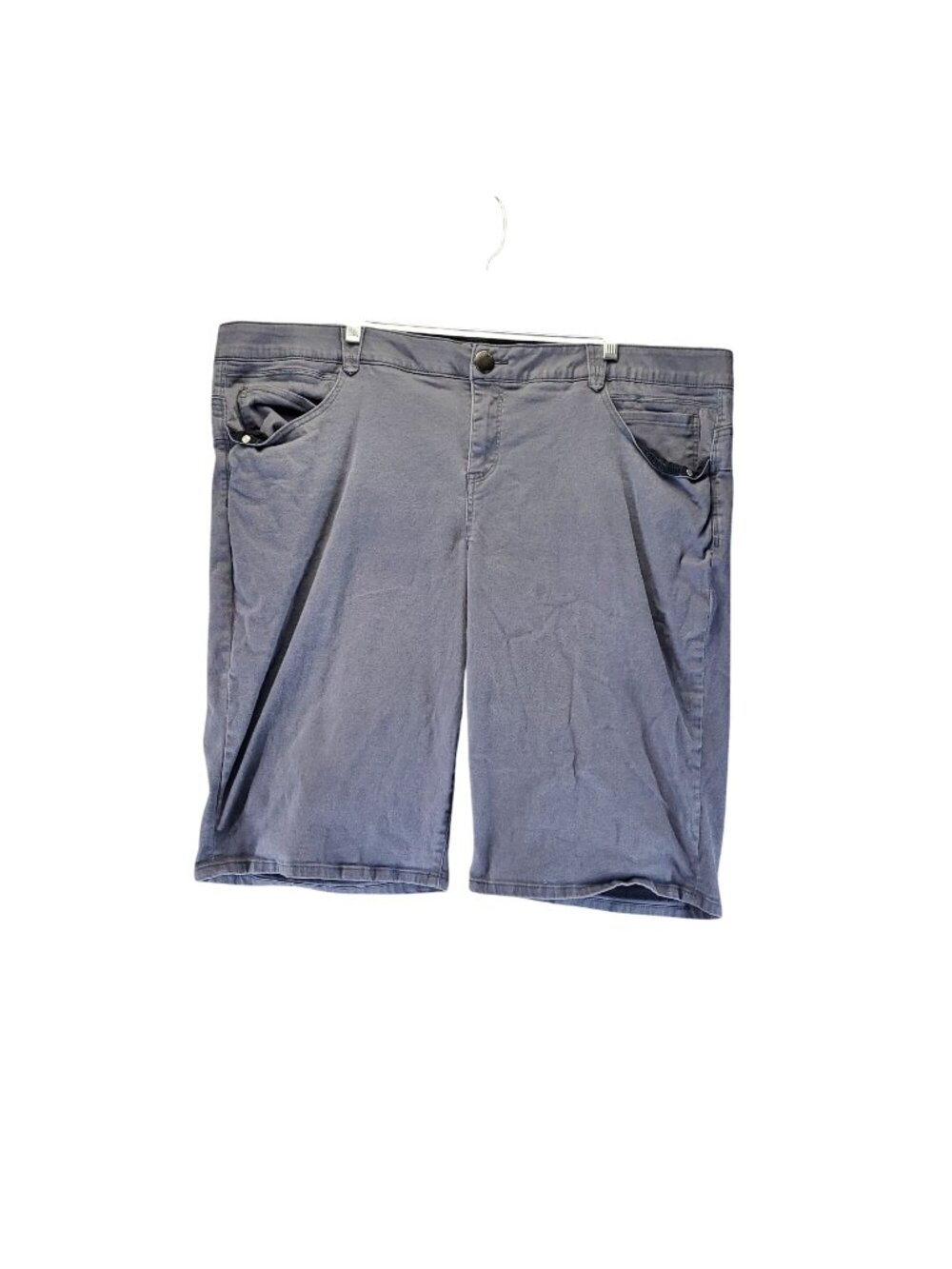 Democracy Shorts Womens 24W Gray "Ab"solution Stretch Denim Bermuda *Read*
